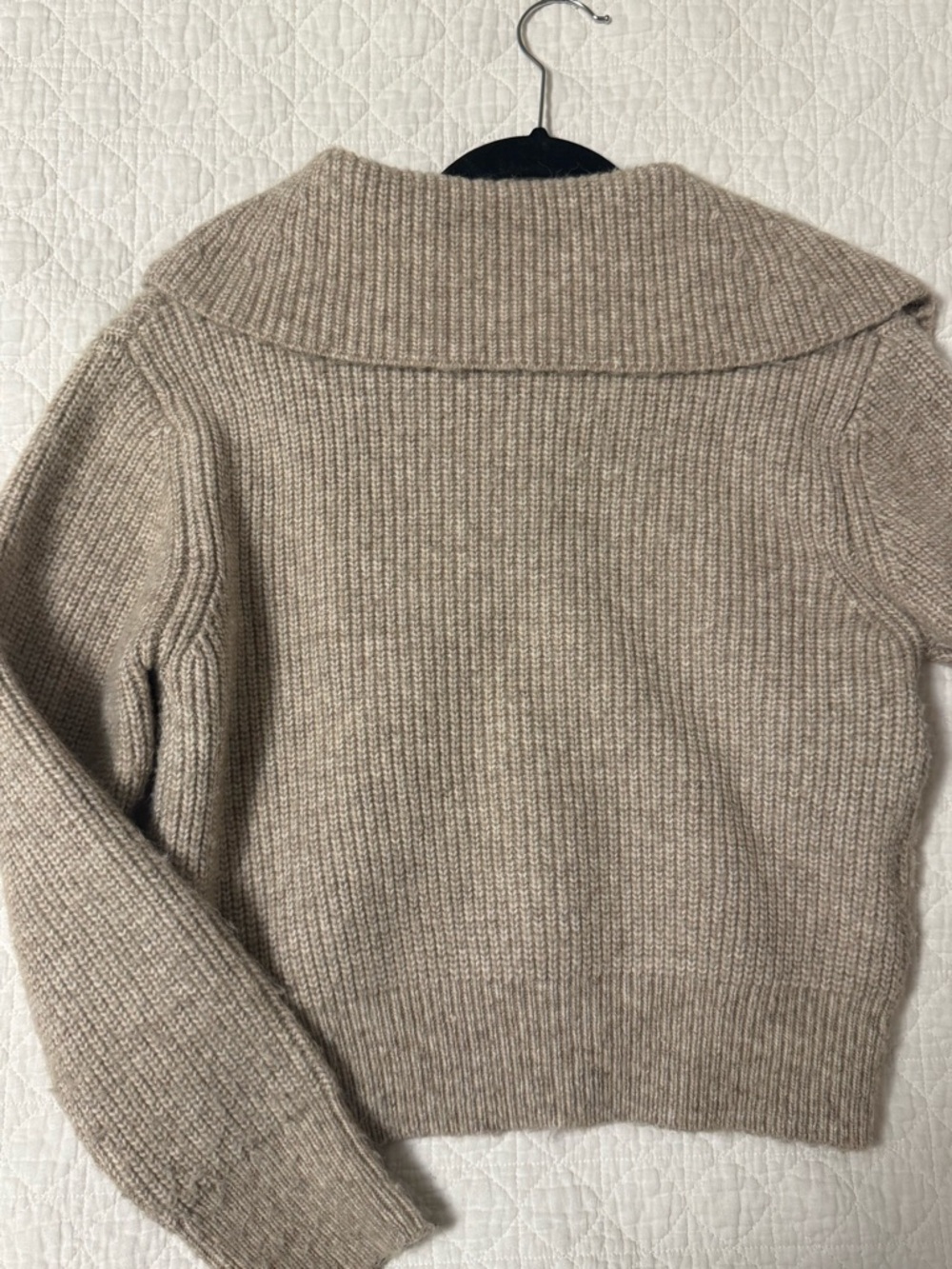 Mango Ribbed Button-Collar Knit Sweater - Picture 4 of 6